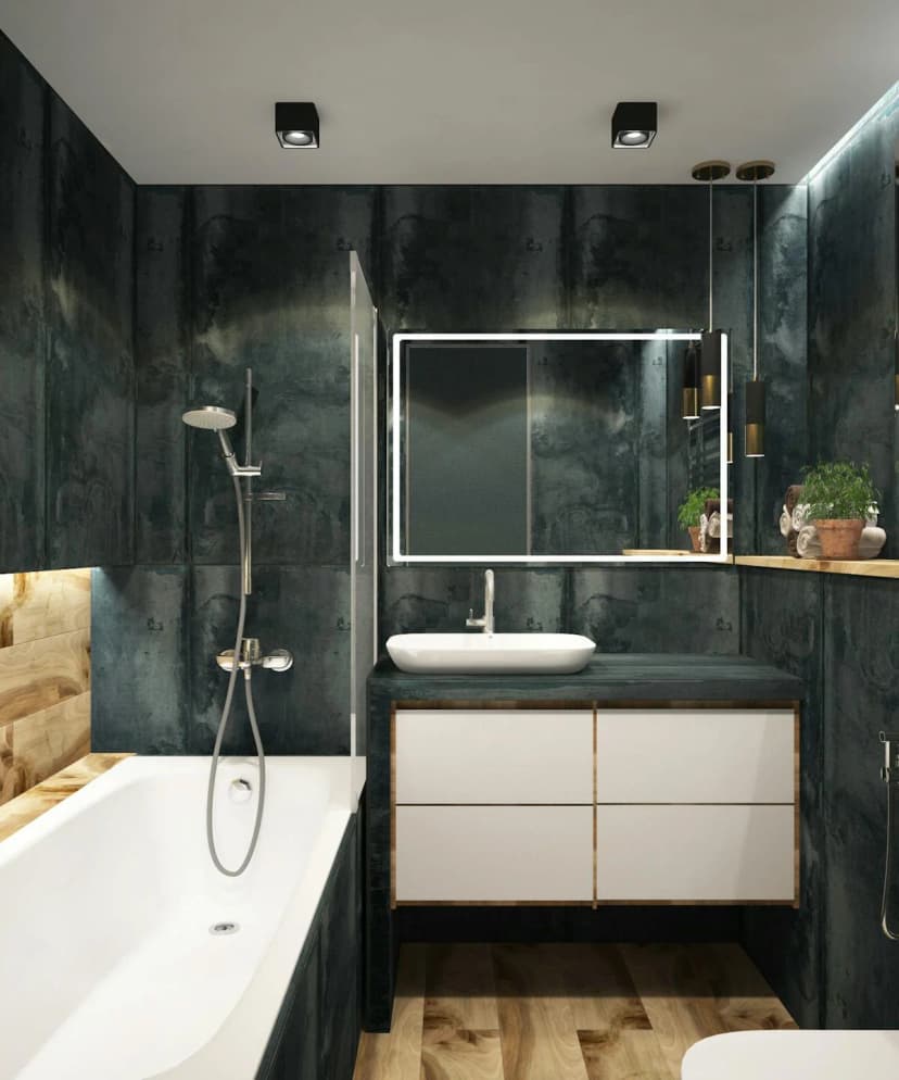 Black Minimal Bathroom